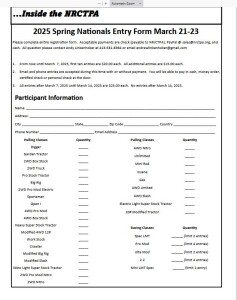 2025 SPRINGS entry form